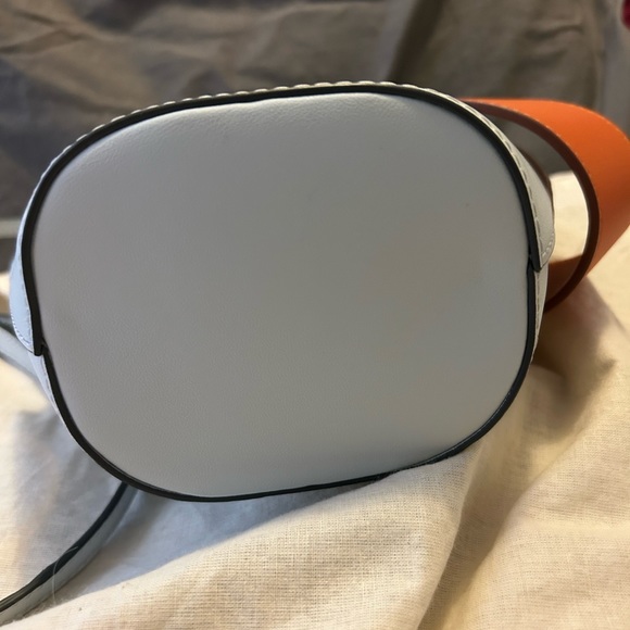 Danse Lente Pale Blue and Papaya Mini Johnny Bucket Bag - Picture 3 of 9